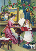 Douce m&eacute;lodie de No&euml;l au piano